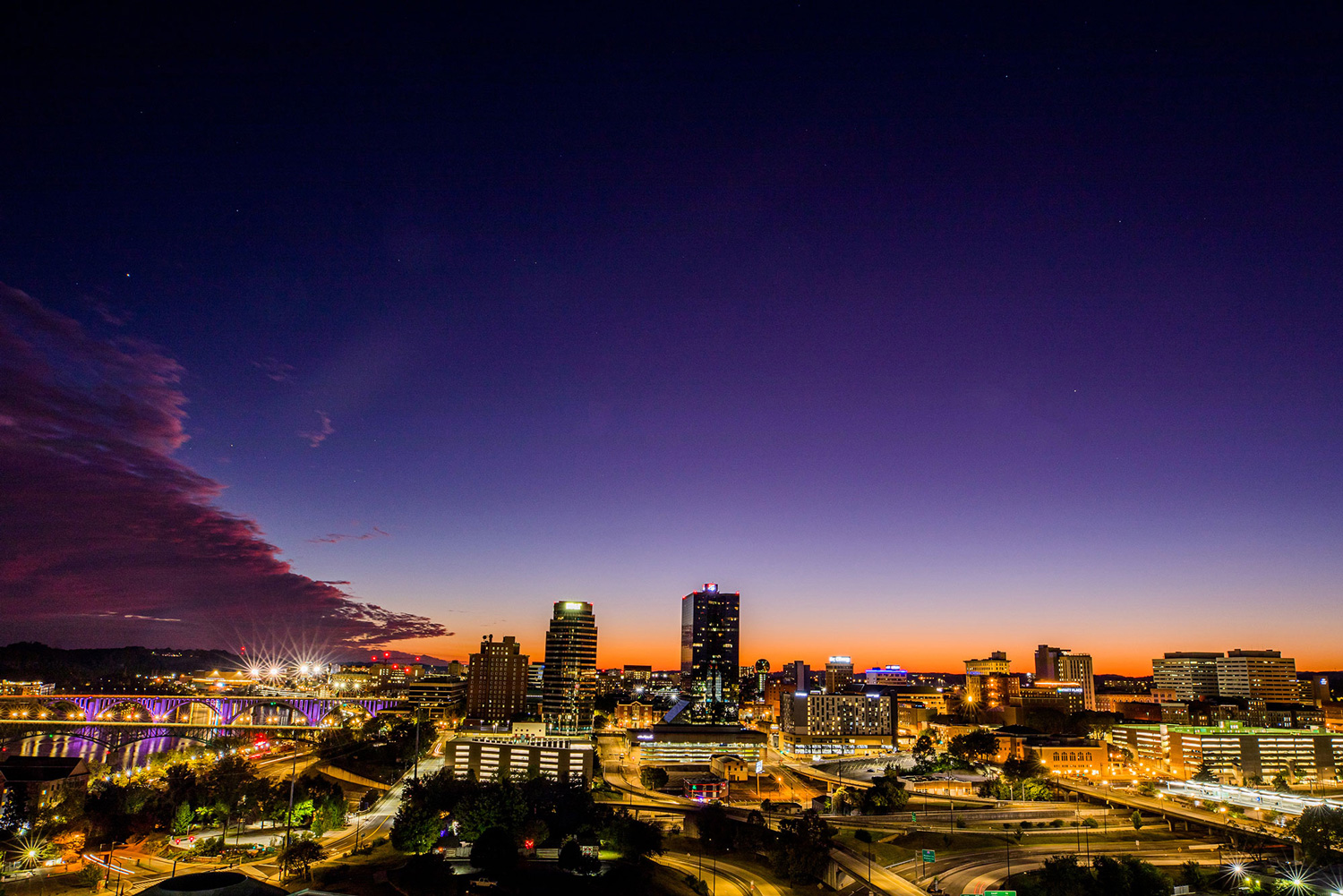 Photo of downtown Knoxville, Tennessee. By Steven Bridges