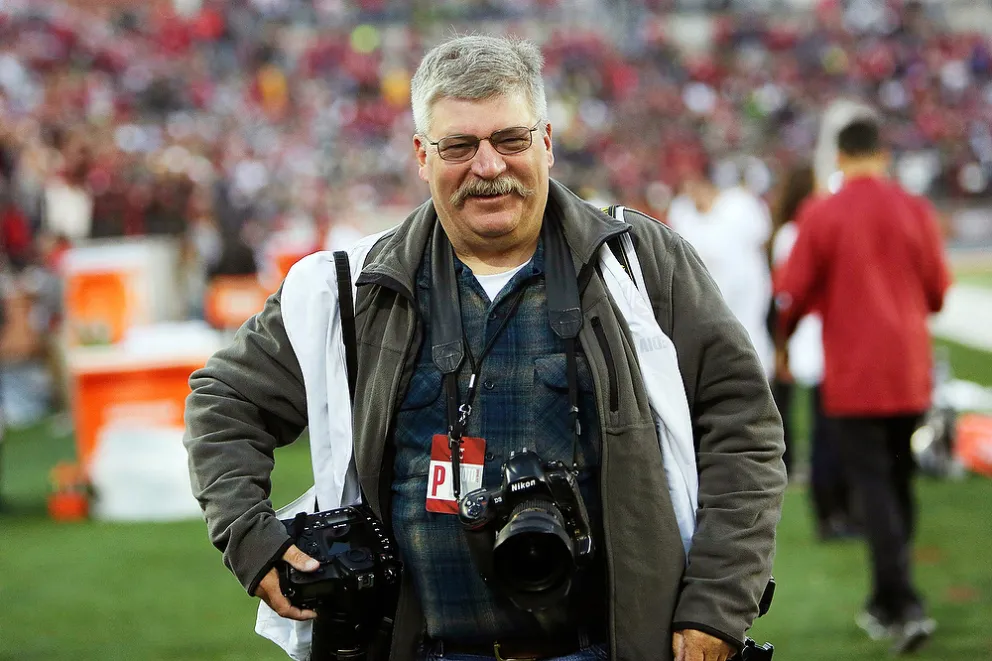 2016-10-01 _ Me on sidelines Oregon at WSU FBA.JPG